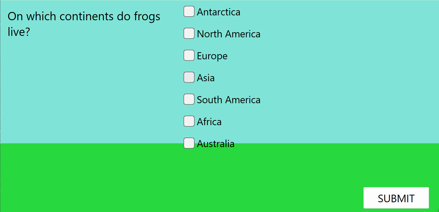 Frog App Question